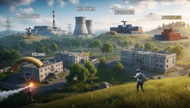 PUBG Mobile Top 5 Landing Spots in Erangel for High Loot and Low Risk